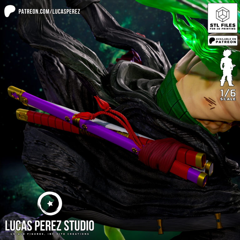 Roronoa Zoro 2 - One Piece - STL Files - STL Forge