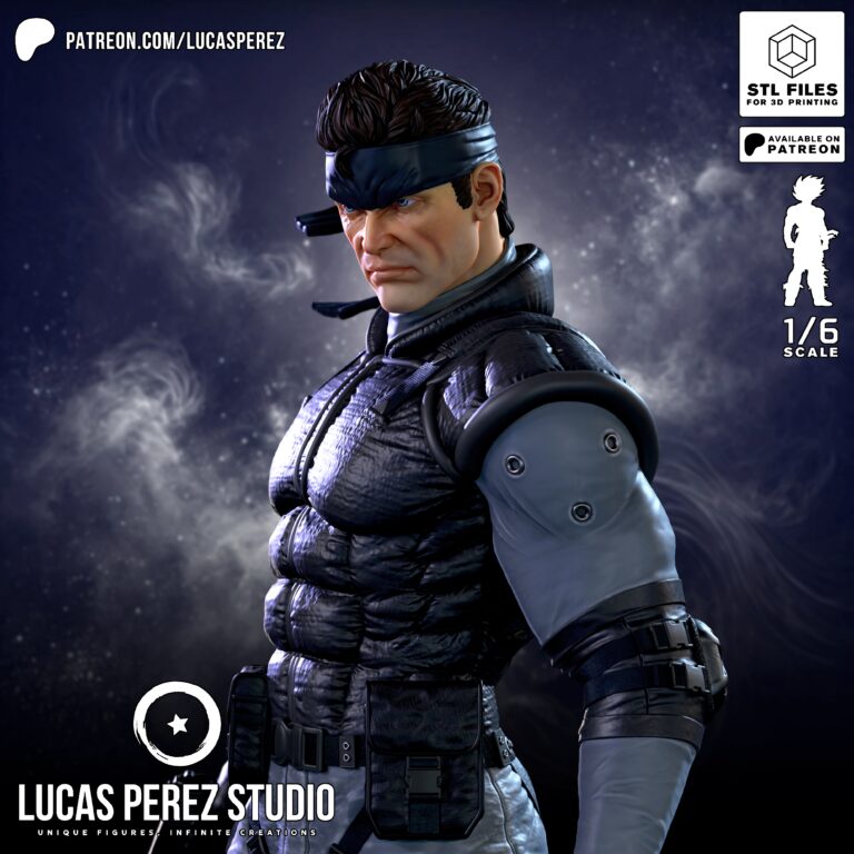Solid Snake - Metal Gear - STL Files - STL Forge