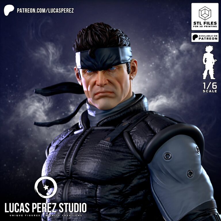 Solid Snake - Metal Gear - STL Files - STL Forge
