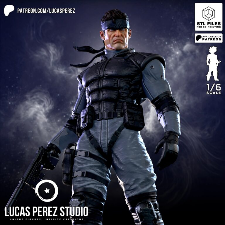 Solid Snake - Metal Gear - STL Files - STL Forge