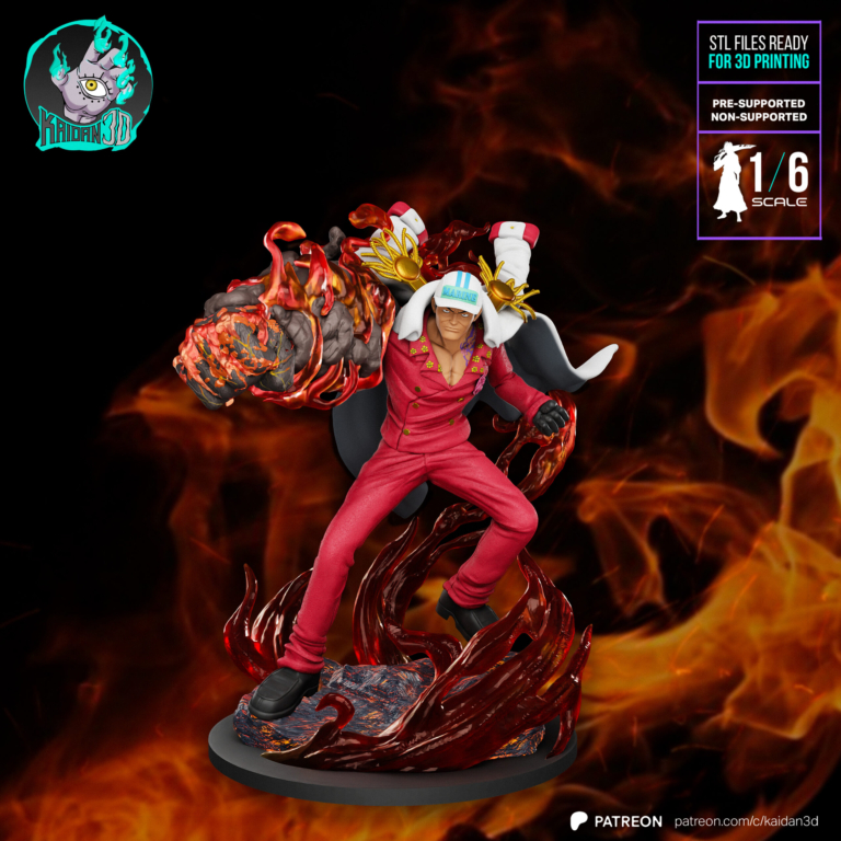 Akainu x Kizaru x Aokiji - One Piece - STL Files - STL Forge