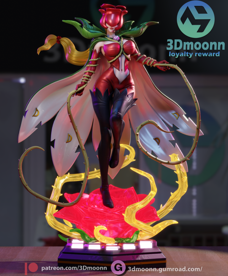 Rosemon - Digimon - STL Files - STL Forge