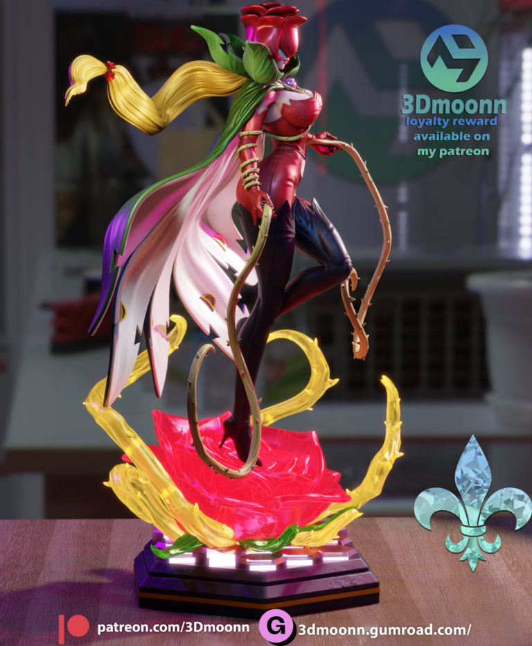 Rosemon - Digimon - STL Files - STL Forge