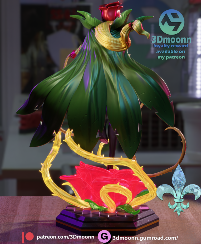 Rosemon - Digimon - STL Files - STL Forge