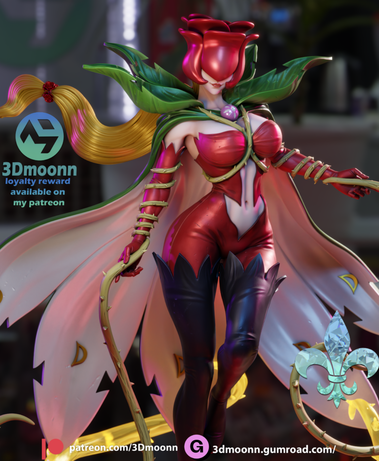 Rosemon - Digimon - STL Files - STL Forge