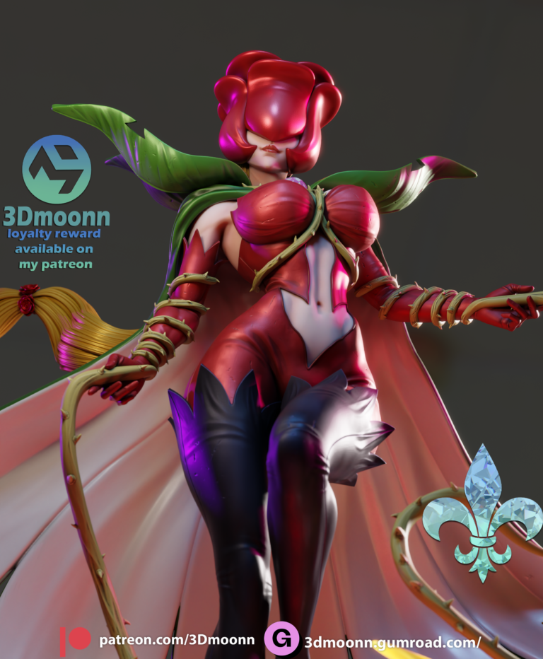 Rosemon - Digimon - STL Files - STL Forge