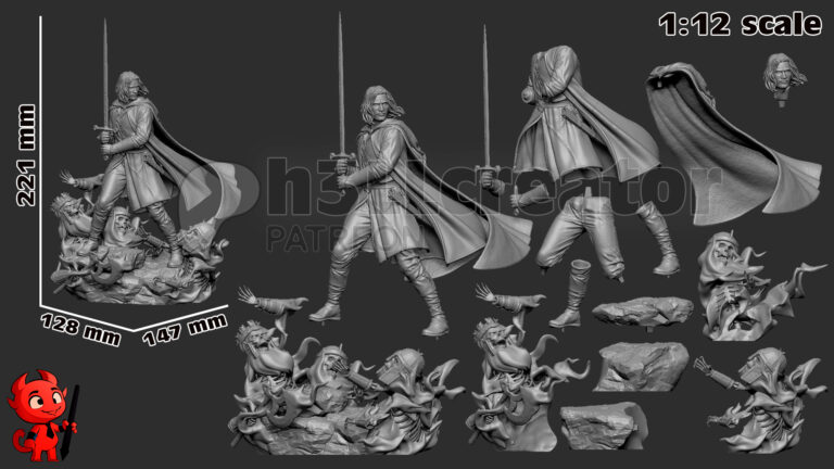 Aragorn - Lord of the Rings - STL Files - STL Forge