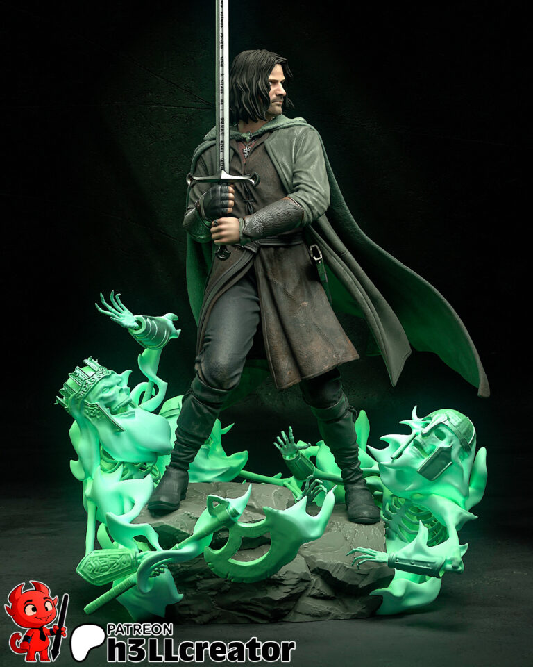 Aragorn - Lord of the Rings - STL Files - STL Forge