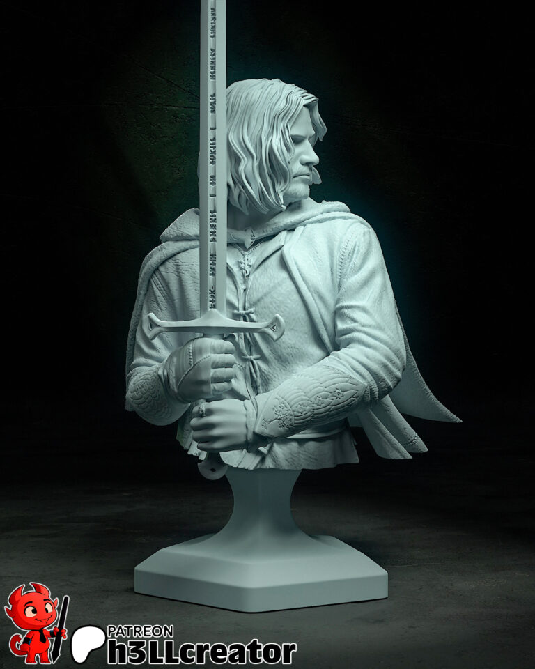 Aragorn - Lord of the Rings - STL Files - STL Forge