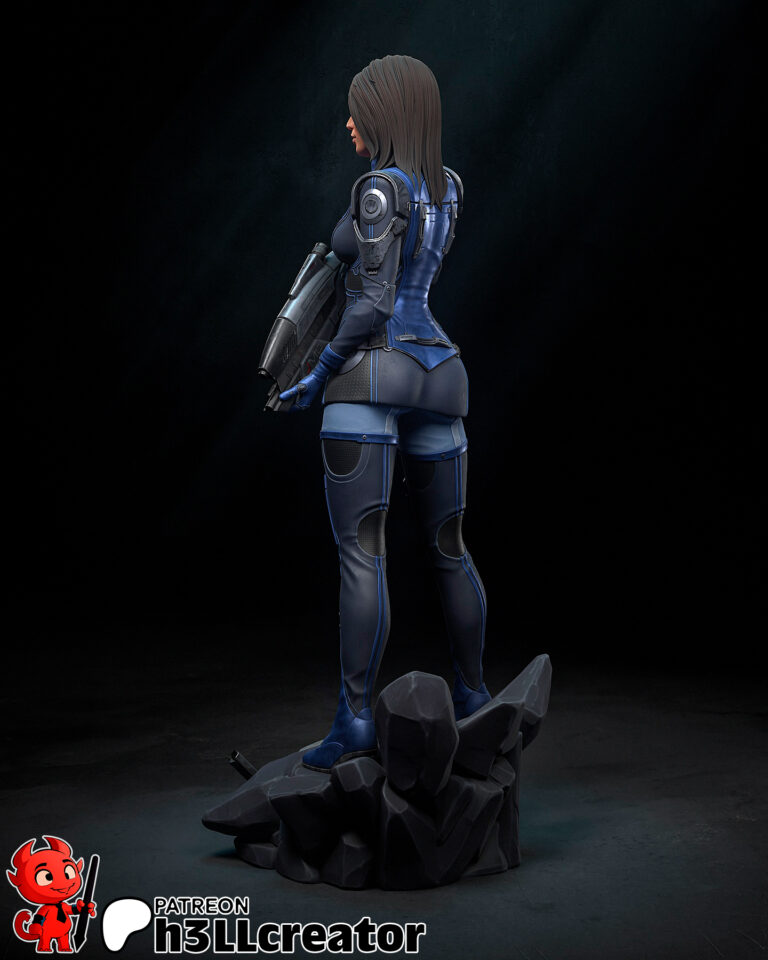 Ashley Williams + Bust - Mass Effect - STL Files - STL Forge