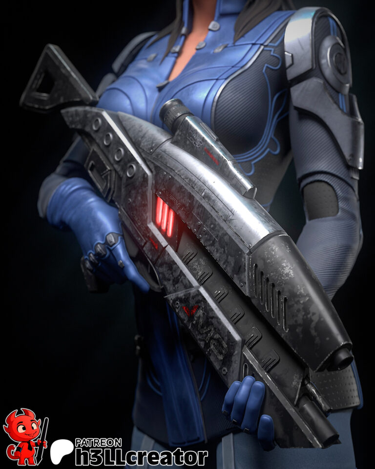 Ashley Williams + Bust - Mass Effect - STL Files - STL Forge