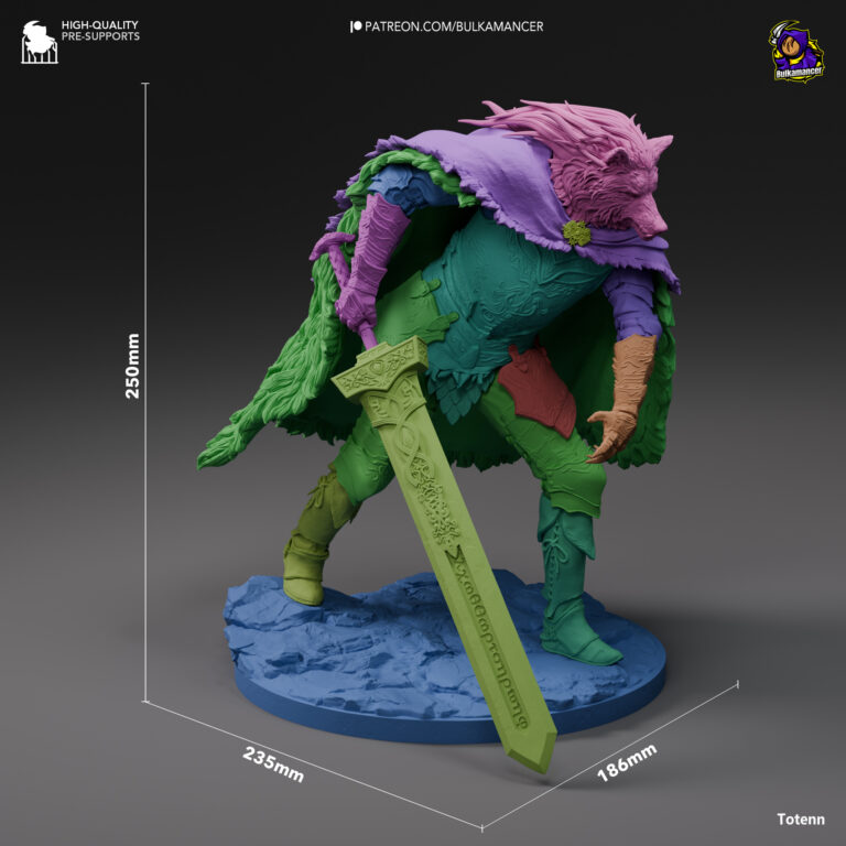 Blaidd 2 - Elden Ring - STL Files - STL Forge
