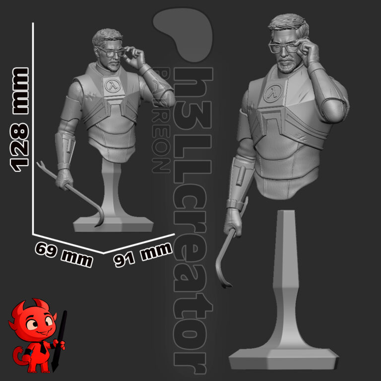 Gordon Freeman - Half Life - STL Files - STL Forge