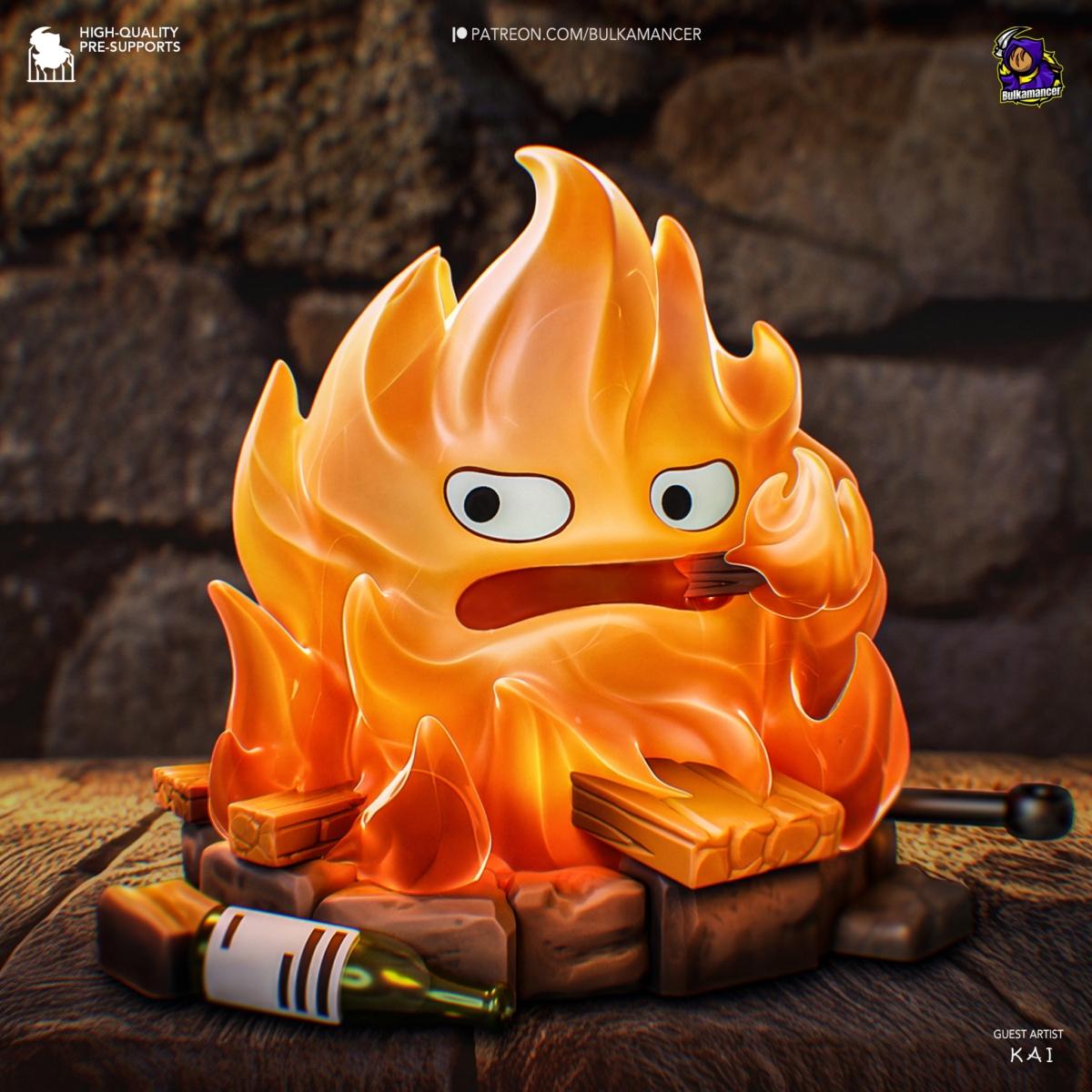 Calcifer de cerca