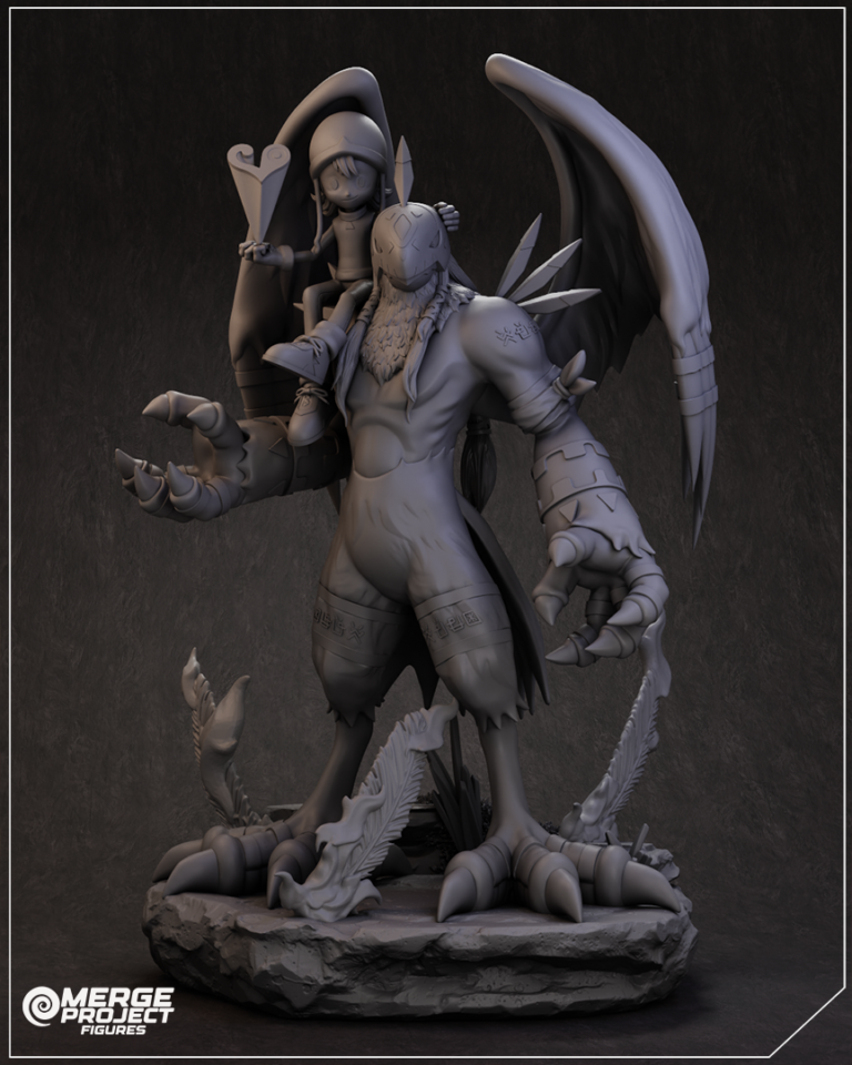 Sora y Garudamon - Digimon - STL Files - STL Forge