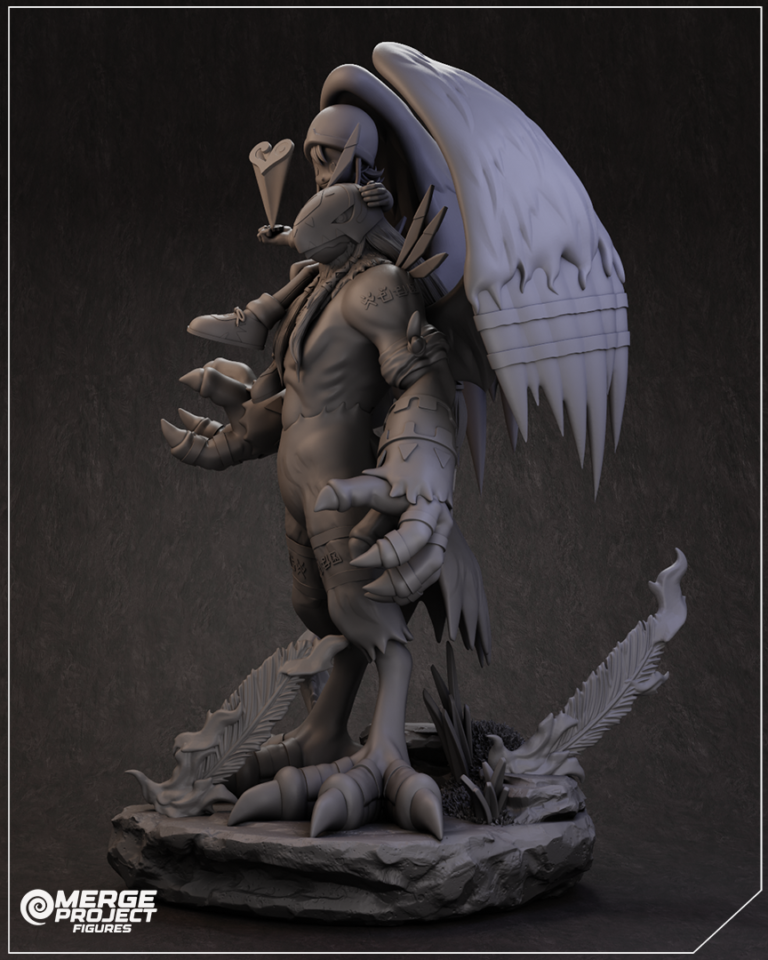 Sora y Garudamon - Digimon - STL Files - STL Forge