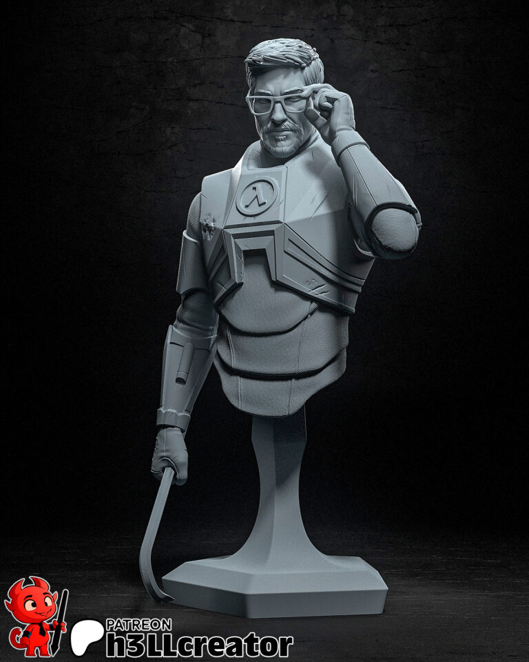 Gordon Freeman - Half Life - STL Files - STL Forge