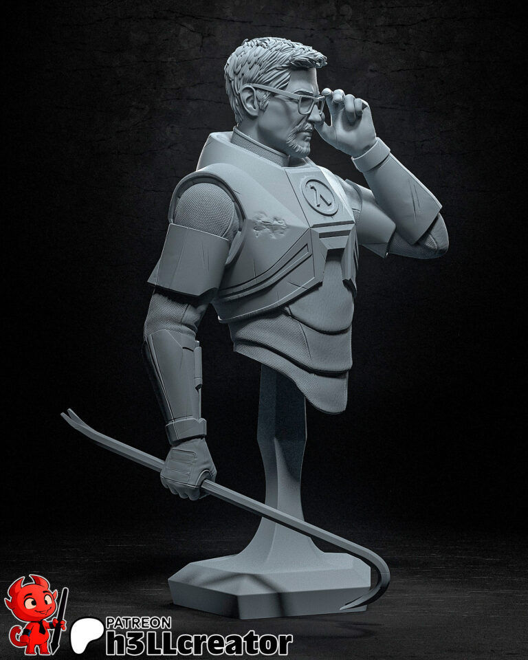 Gordon Freeman - Half Life - STL Files - STL Forge