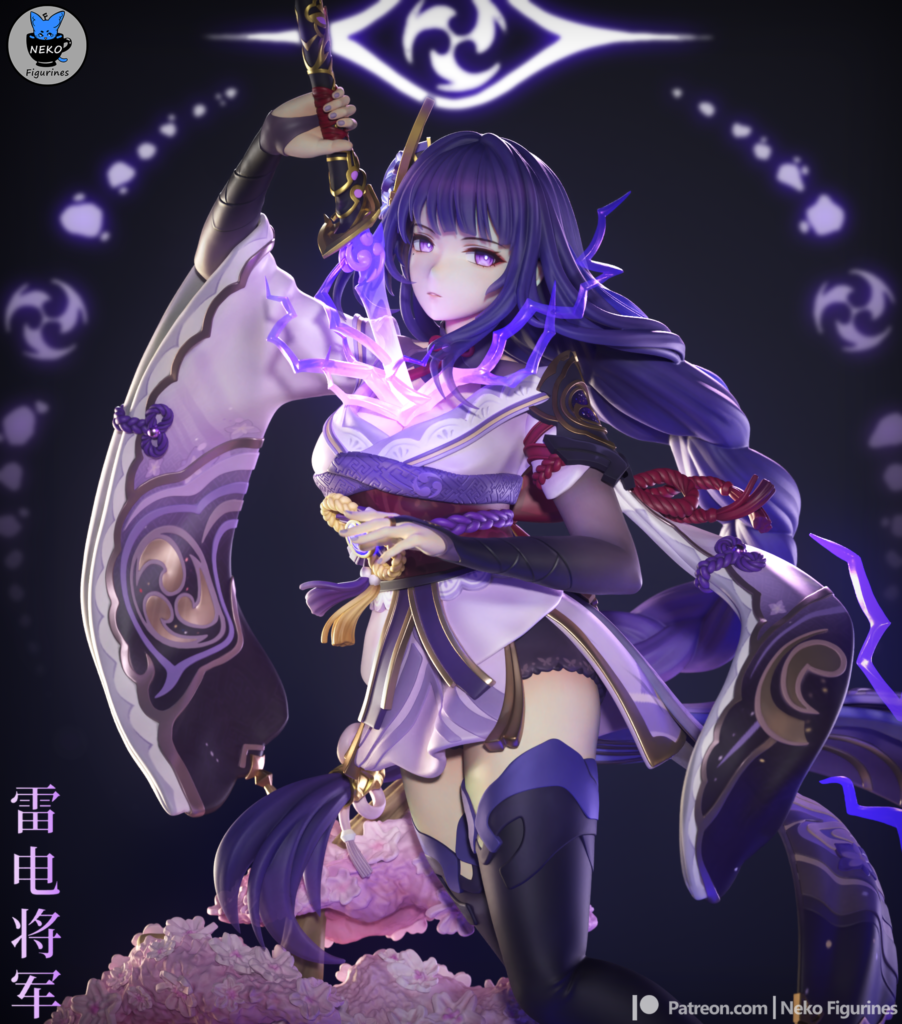 Shogun Raiden 2 - Genshin Impact - STL Files - STL Forge