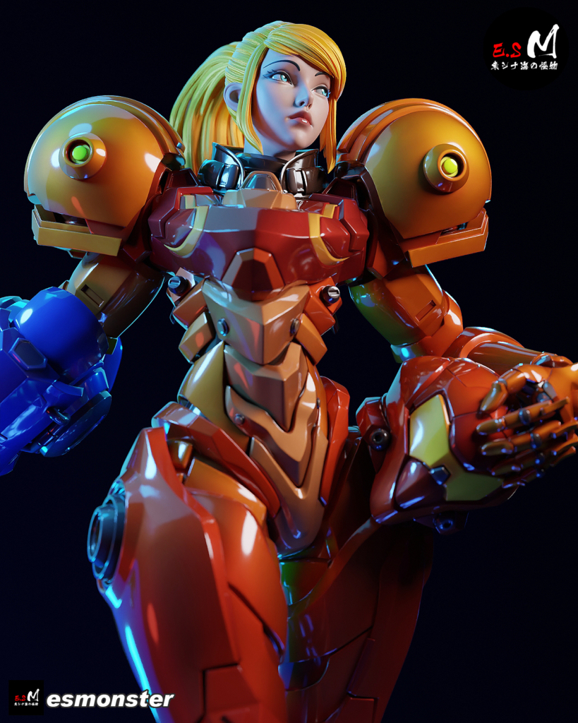 Samus Aran - Metroid - STL Files - STL Forge