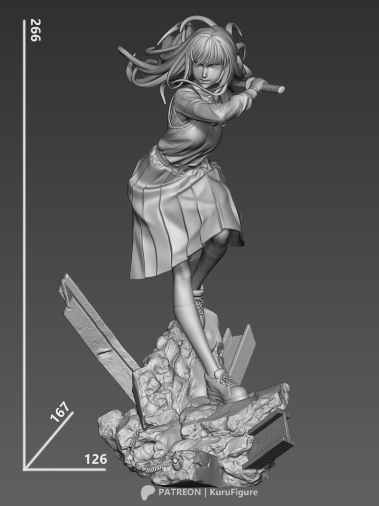 Asa Mitaka - Chainsaw Man - STL Files - STL Forge