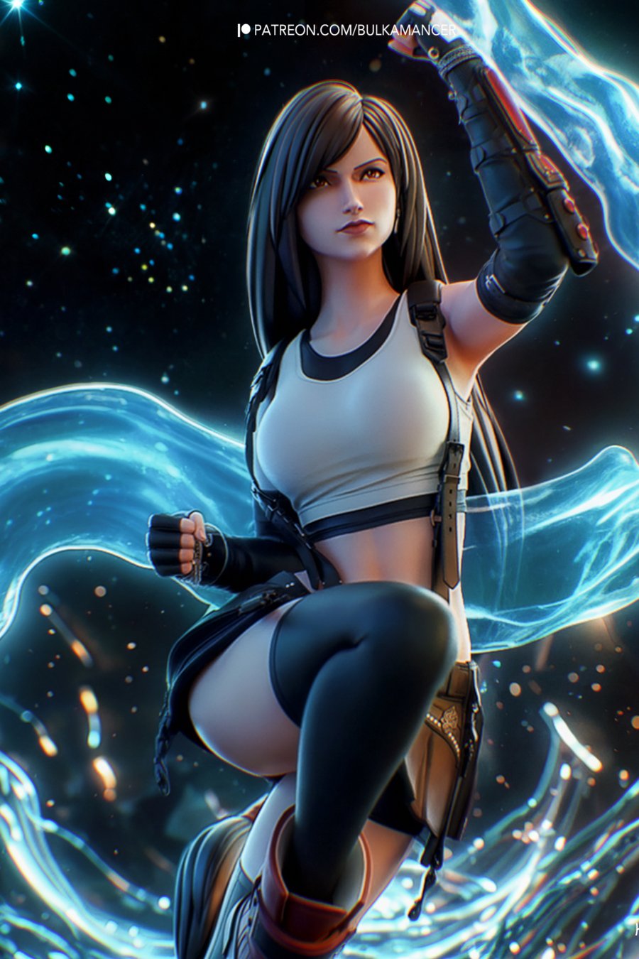 Tifa de cerca