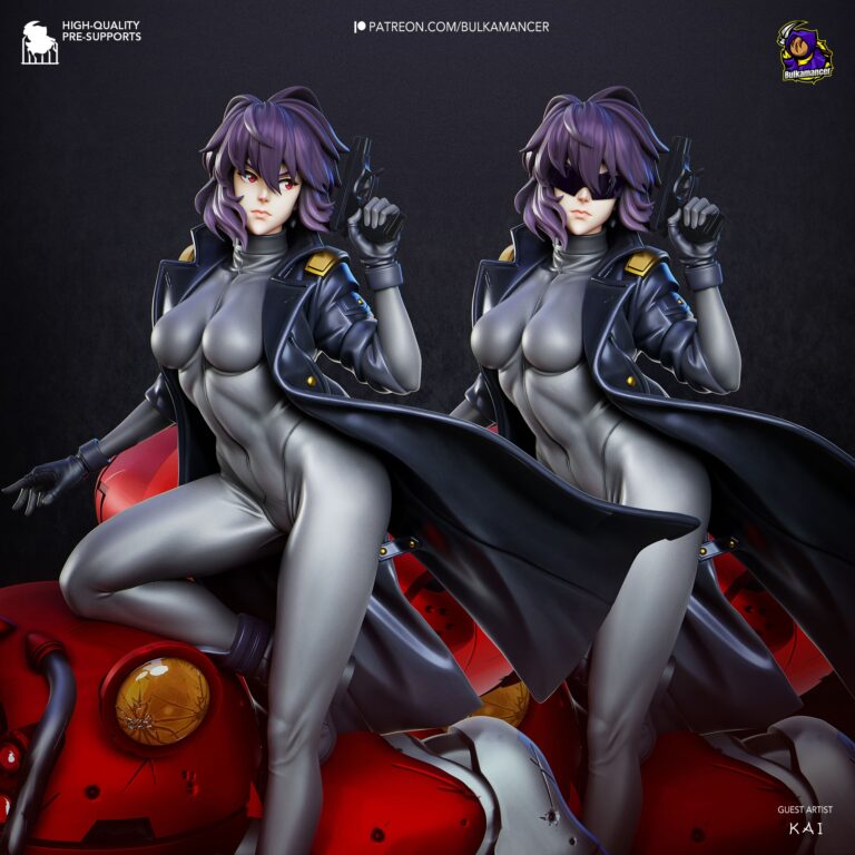 Motoko Kusanagi - Ghost in the Shell - STL Files - STL Forge