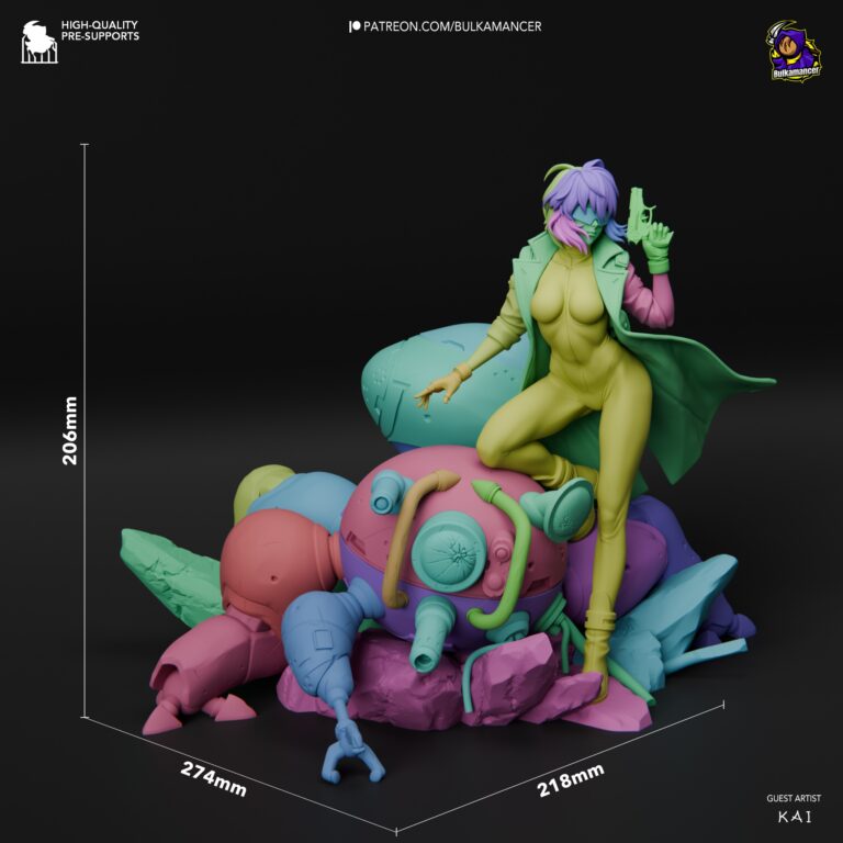 Motoko Kusanagi - Ghost in the Shell - STL Files - STL Forge
