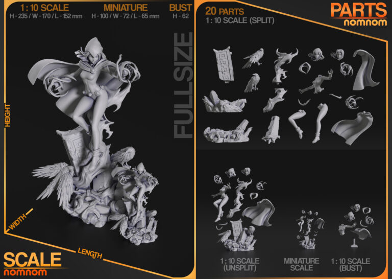 Raven + Busto - DC - STL Files - STL Forge