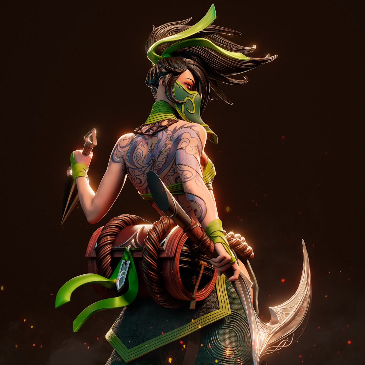 Akali de cerca