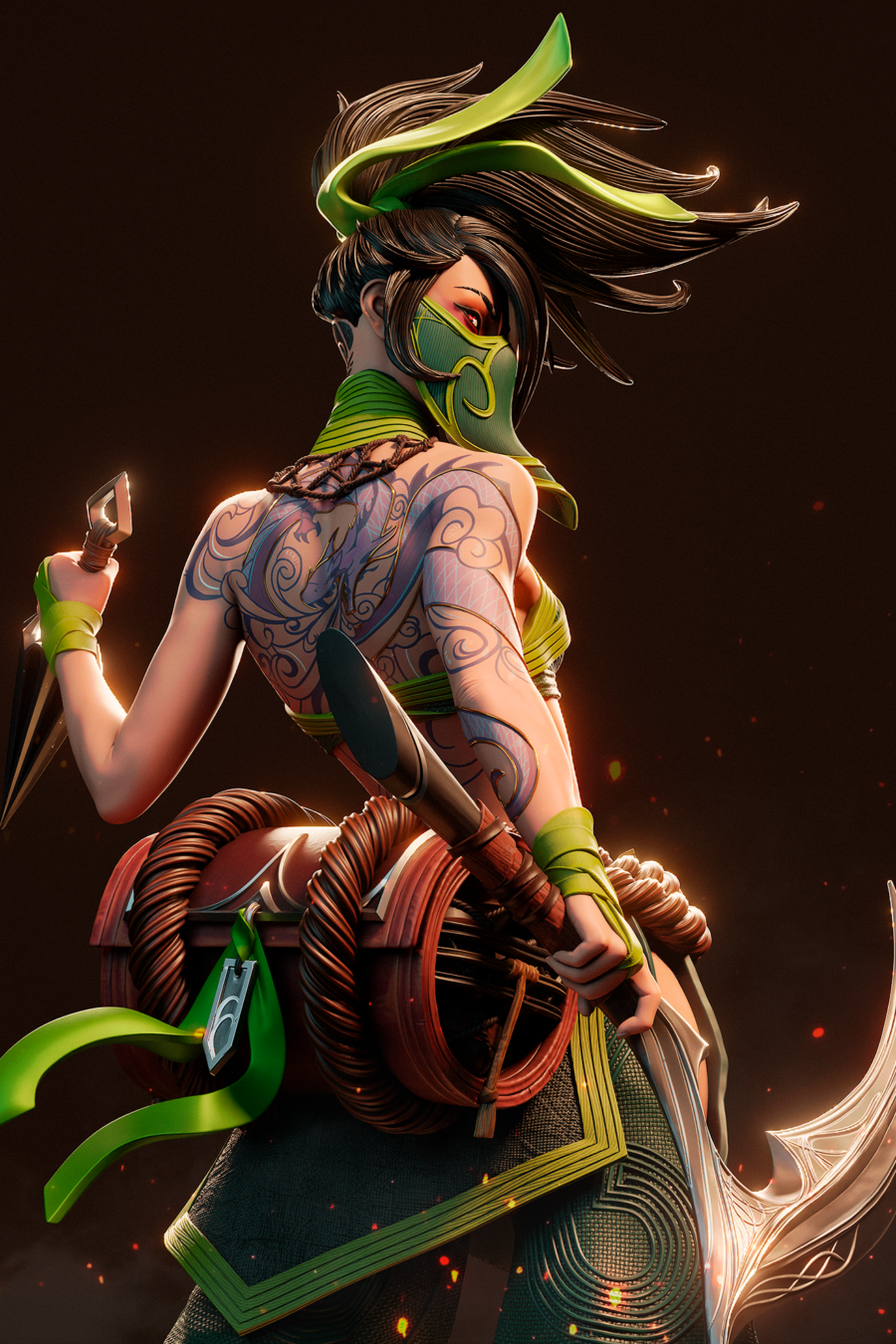 Akali de cerca