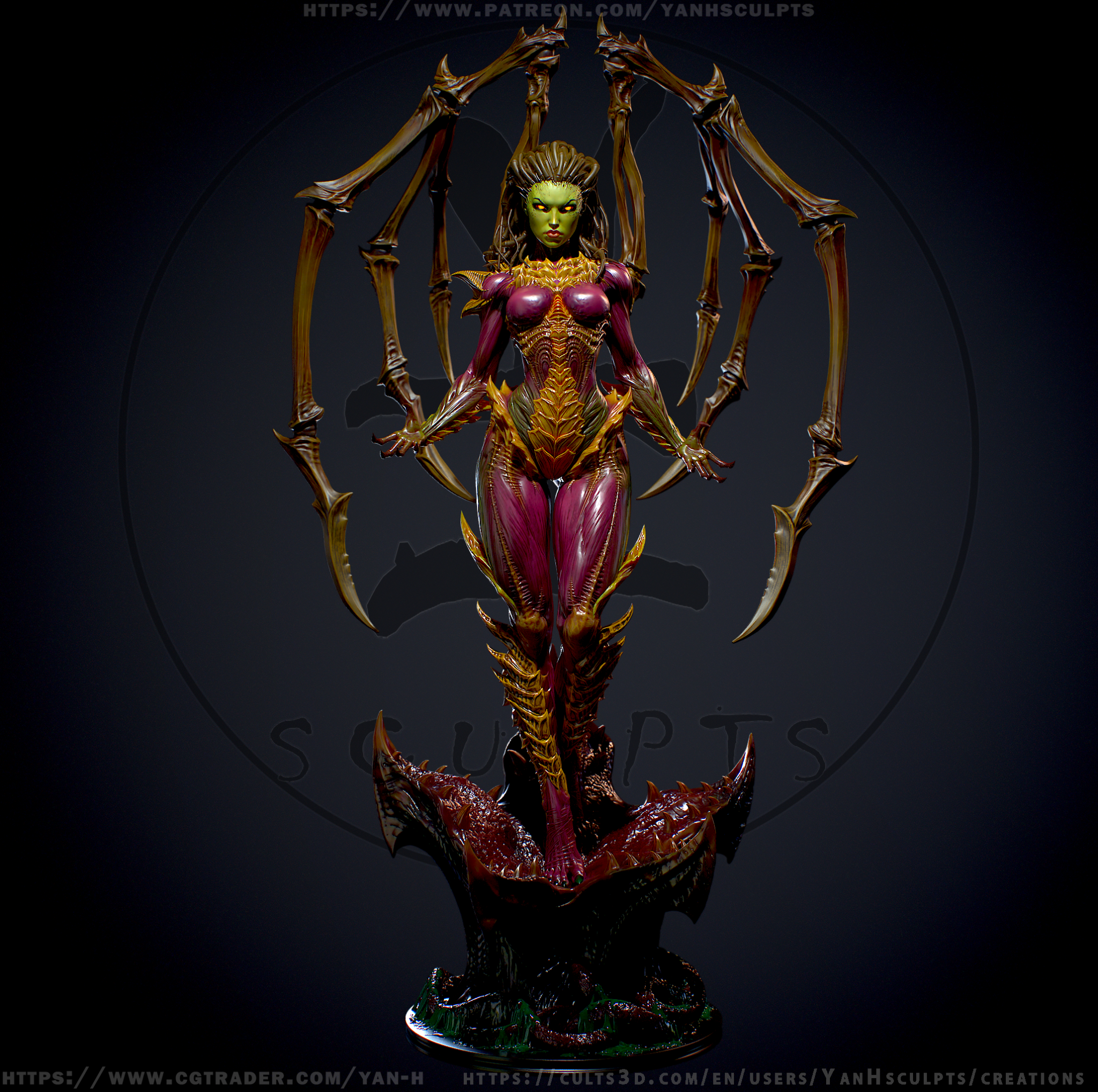 Kerrigan, Queen of Blades - StarCraft - STL Files
