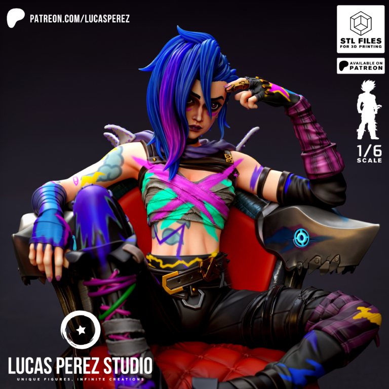 Jinx 5 - League of Legends - STL Files