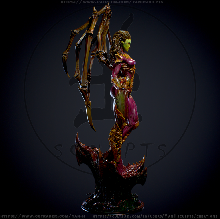 Kerrigan, Queen of Blades - StarCraft - STL Files