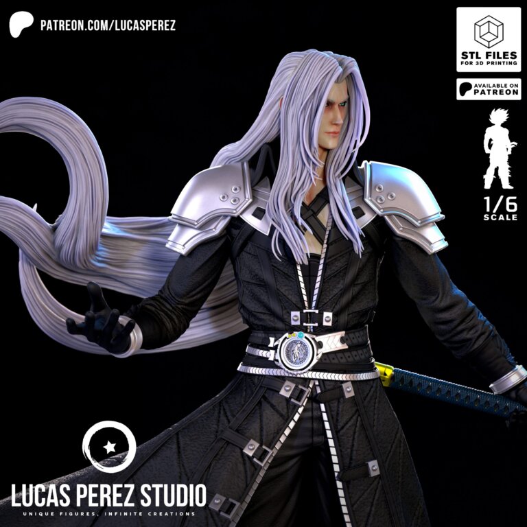 Sephiroth - Final Fantasy - STL Files - STL Forge