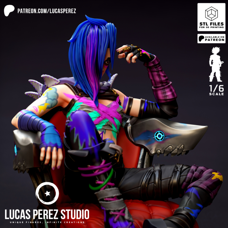 Jinx 5 - League of Legends - STL Files