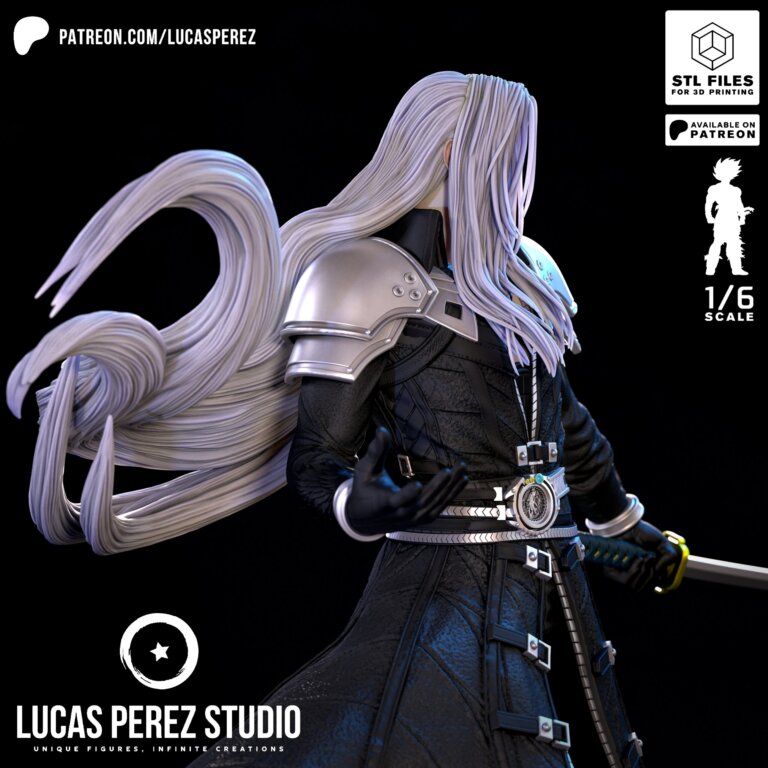 Sephiroth - Final Fantasy - STL Files - STL Forge