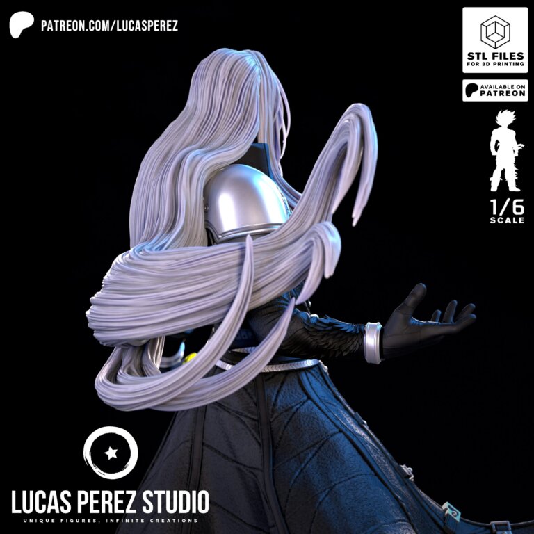 Sephiroth - Final Fantasy - STL Files - STL Forge