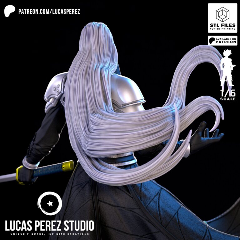 Sephiroth - Final Fantasy - STL Files - STL Forge