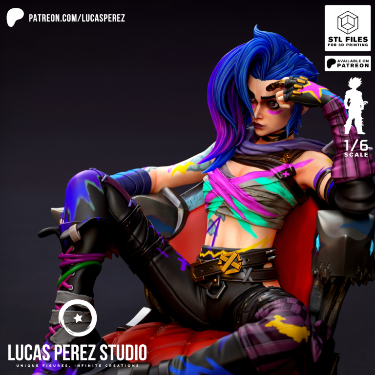 Jinx 5 - League of Legends - STL Files