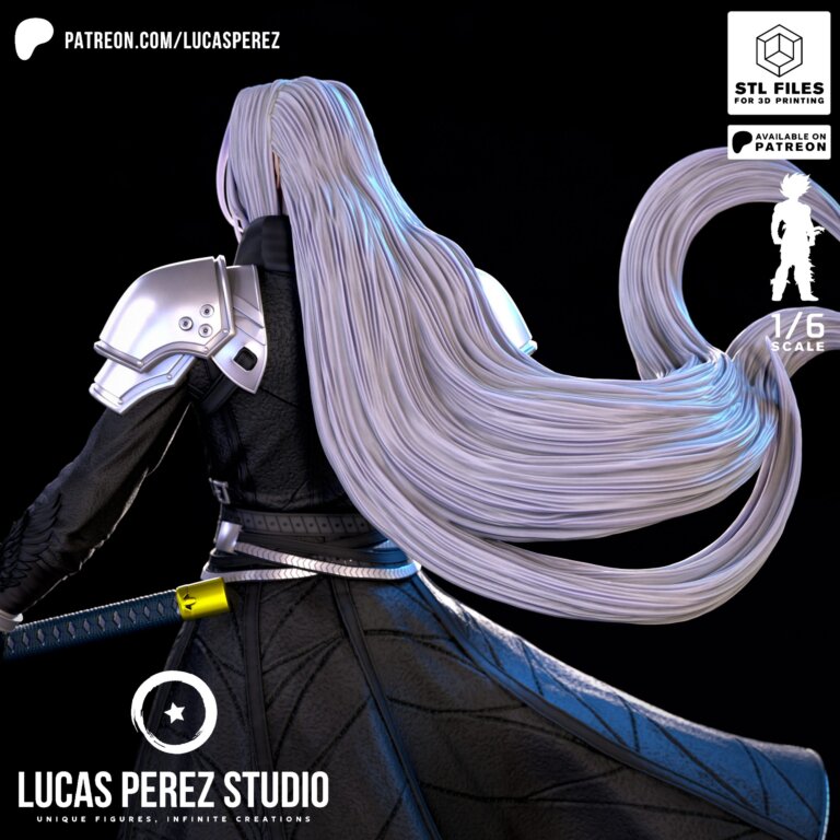 Sephiroth - Final Fantasy - STL Files - STL Forge