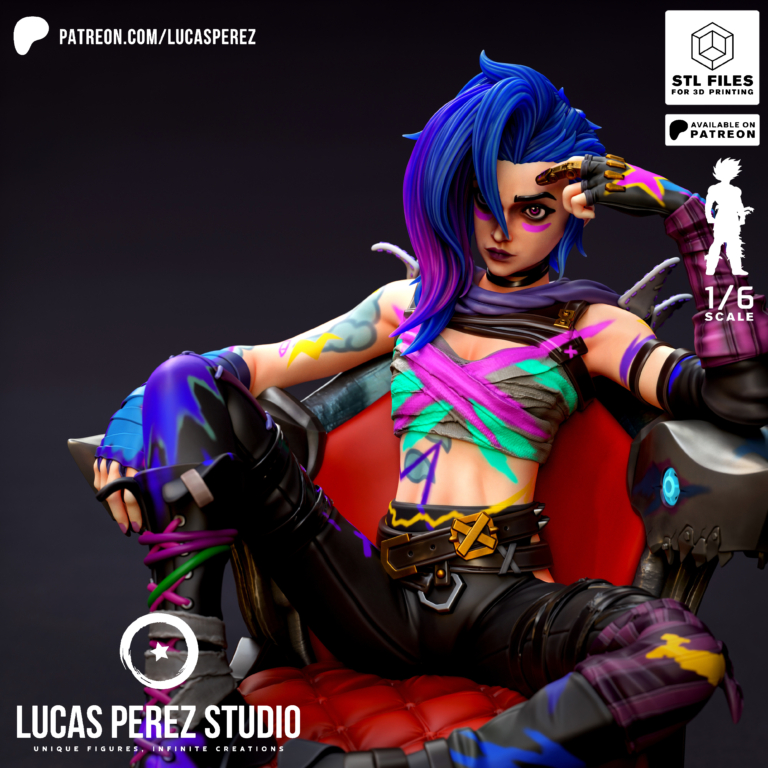 Jinx 5 - League of Legends - STL Files
