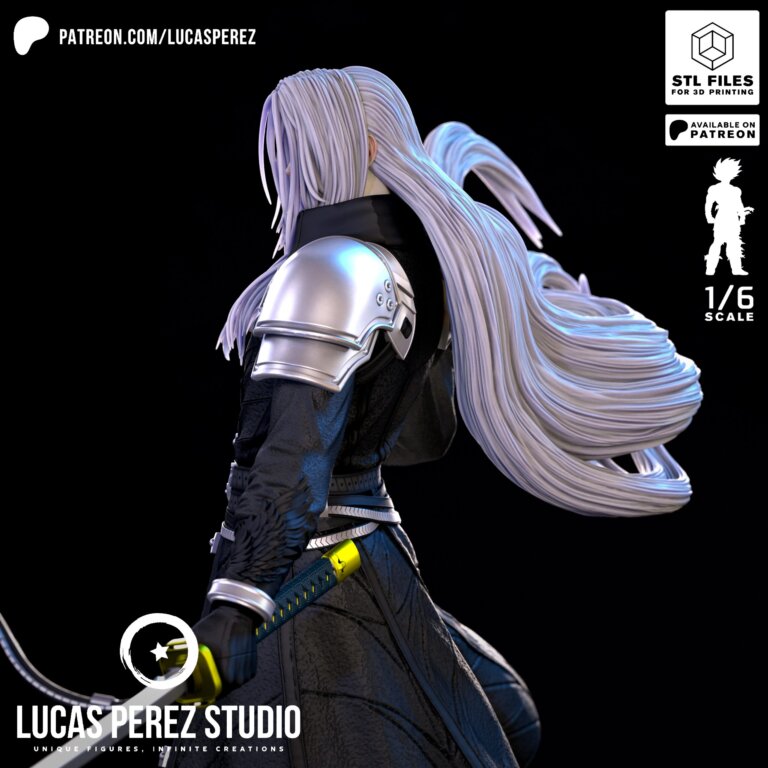 Sephiroth - Final Fantasy - STL Files - STL Forge