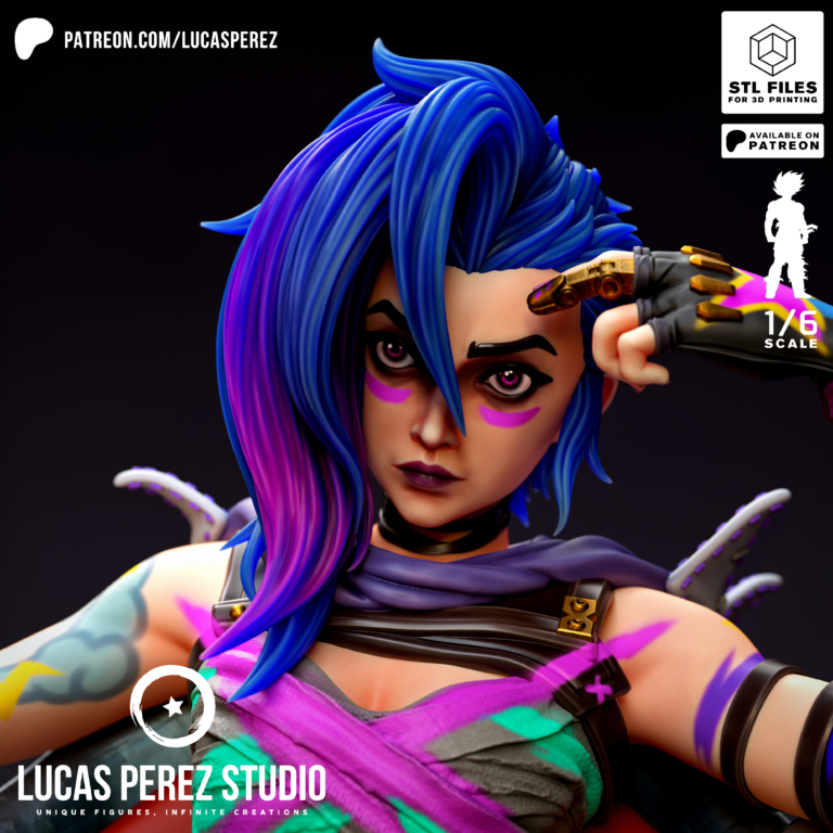 Jinx 5 - League of Legends - STL Files