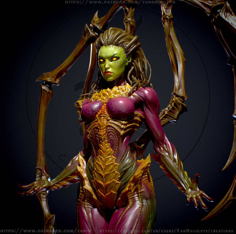 Kerrigan, Queen of Blades - StarCraft - STL Files