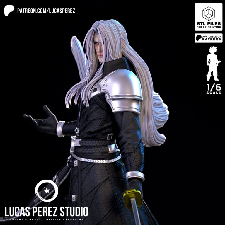 Sephiroth - Final Fantasy - STL Files - STL Forge
