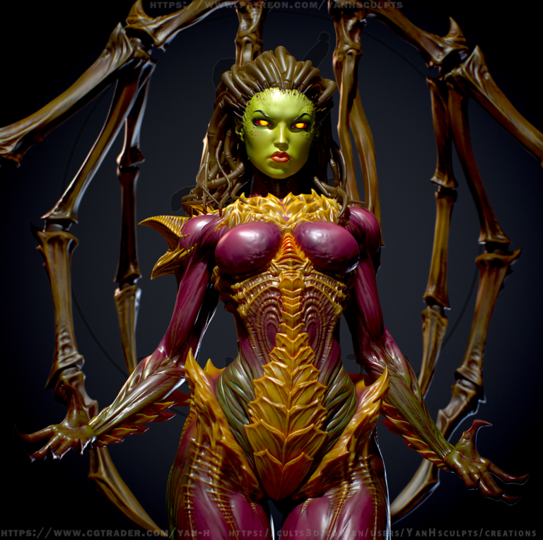 Kerrigan, Queen of Blades - StarCraft - STL Files
