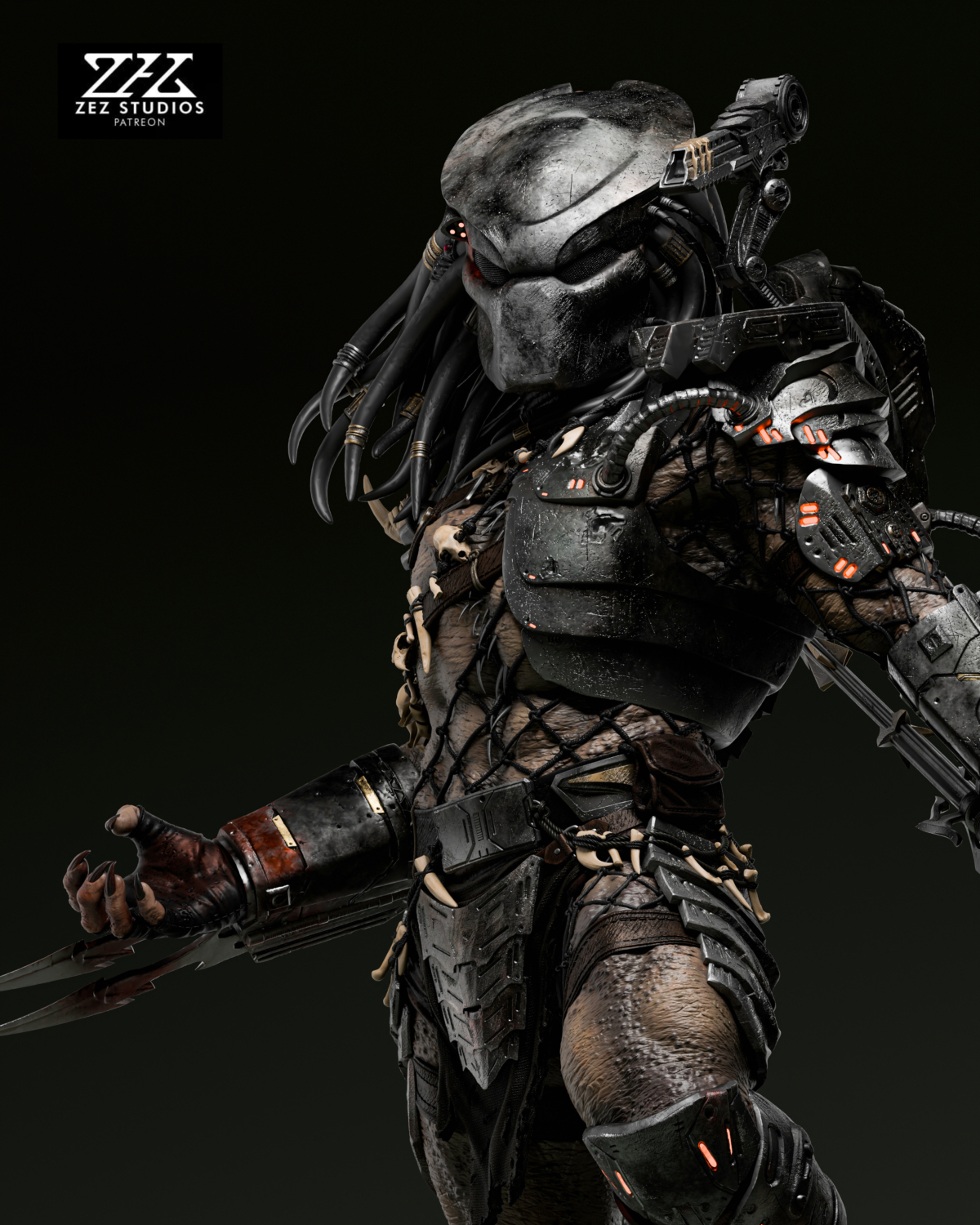 Predator de cerca