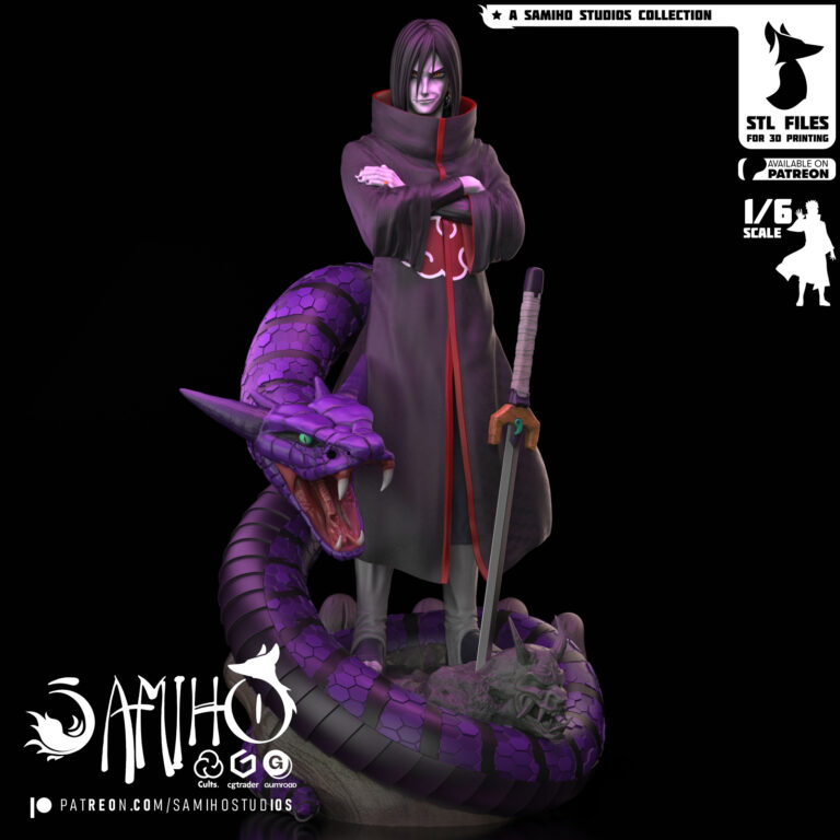 Orochimaru - Naruto - STL Files - STL Forge