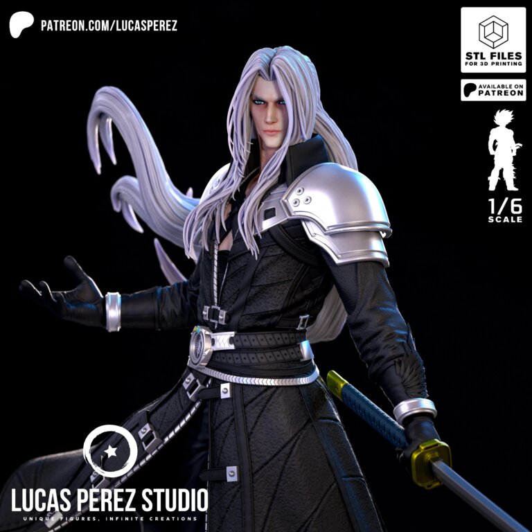 Sephiroth - Final Fantasy - STL Files - STL Forge